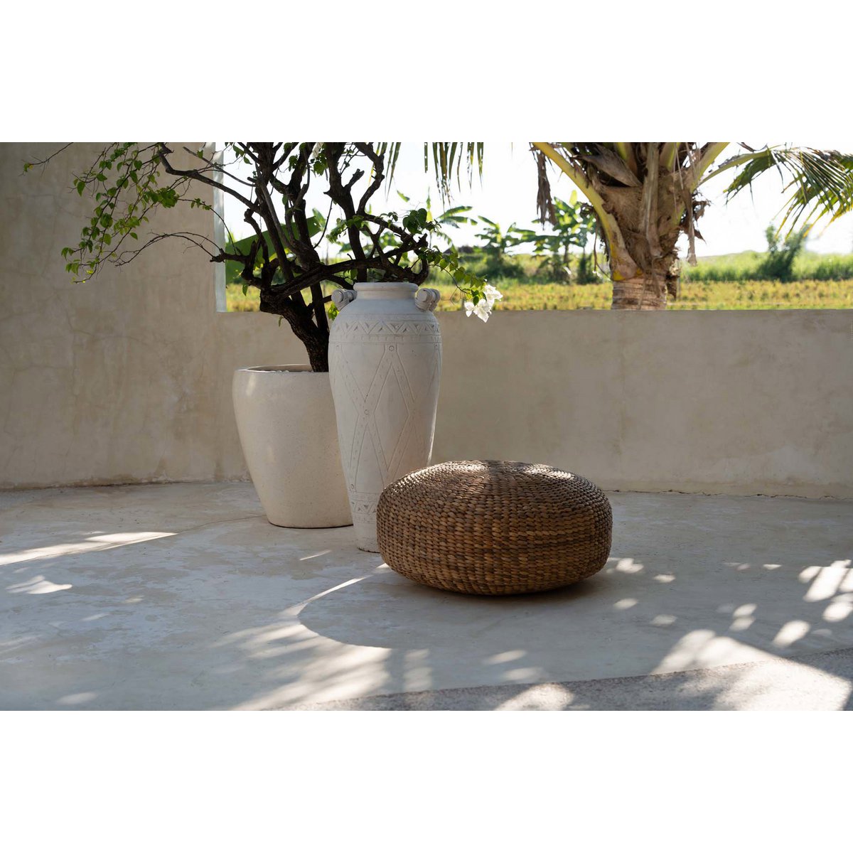 Waterhyacint poef Hyacint naturel - M