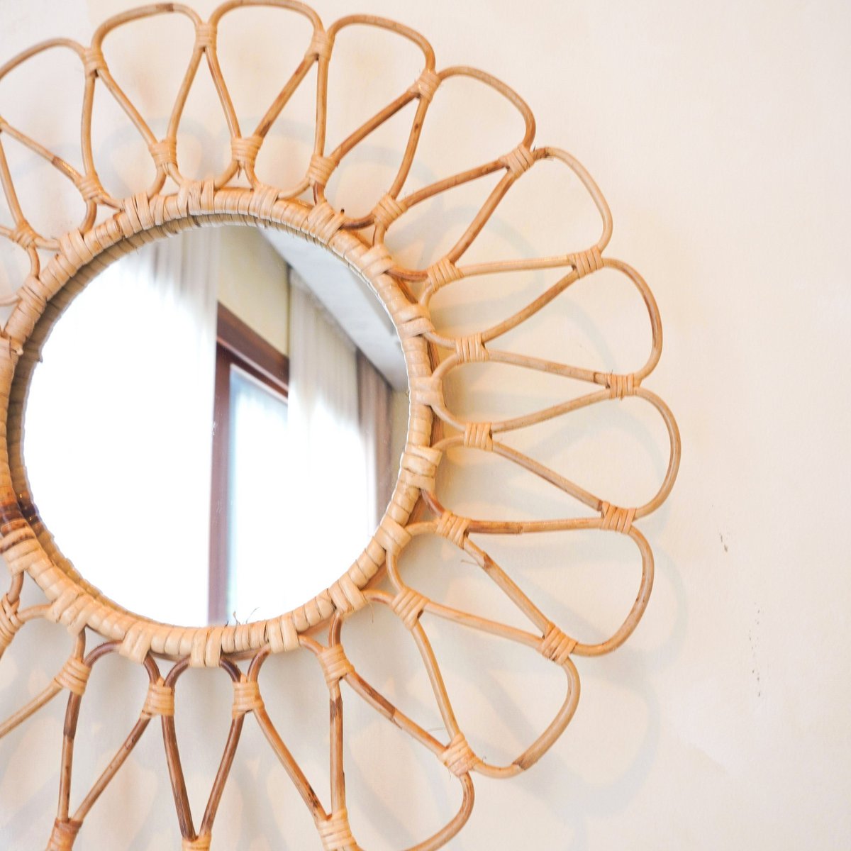Wandspiegel Rotan Daau - Ø 38 cm