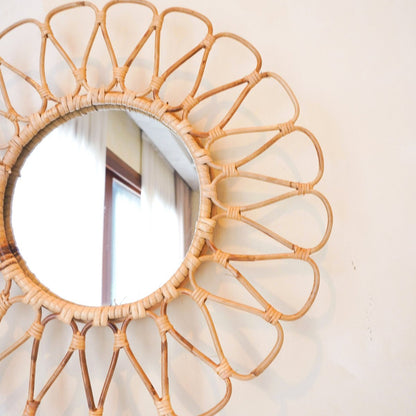 Wandspiegel Rotan Daau - Ø 38 cm