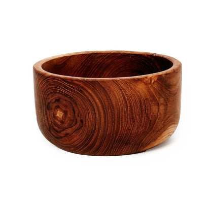 Teakhouten saladekom The teak wortel salade bowl naturel