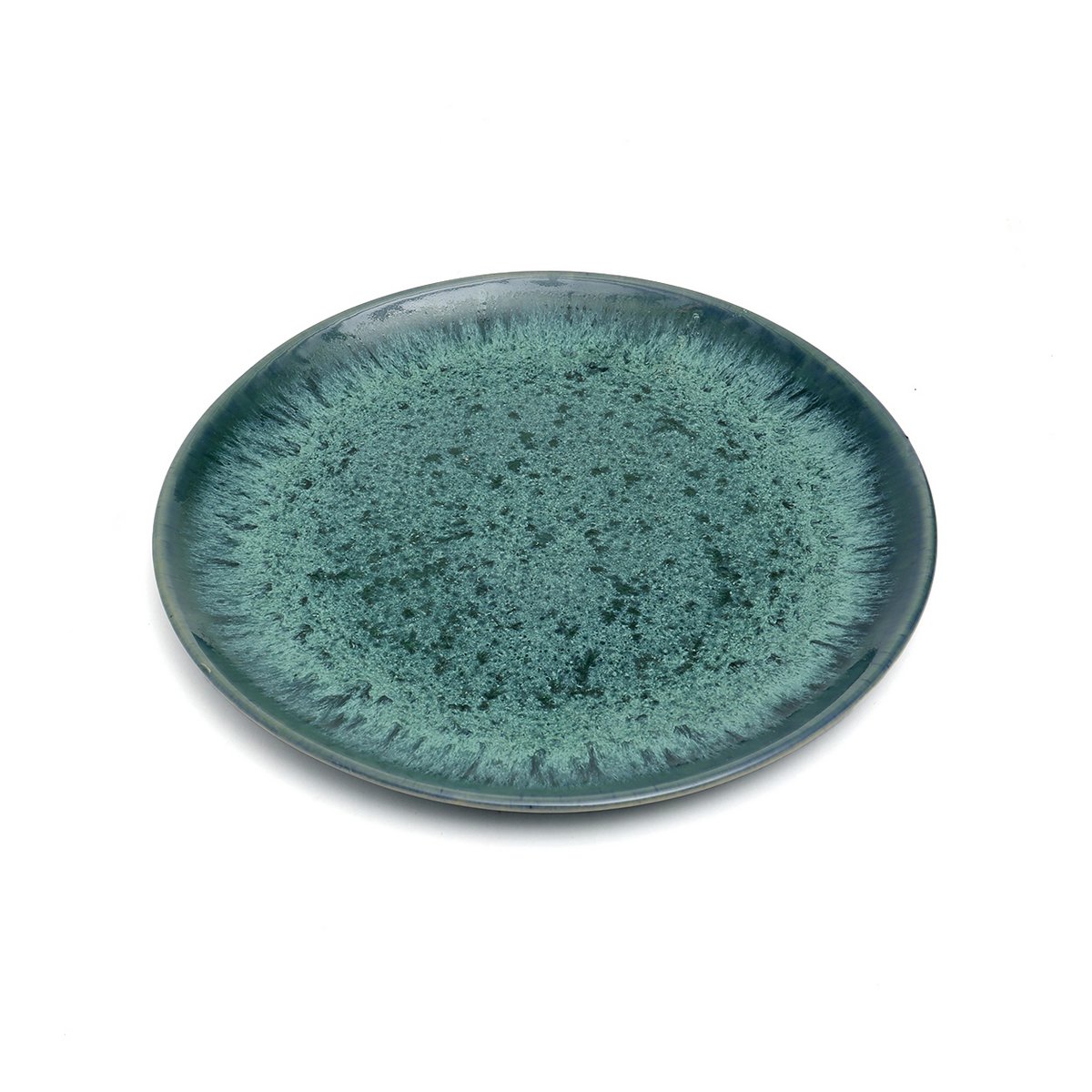 Porseleinen saladebord Aqua blauw