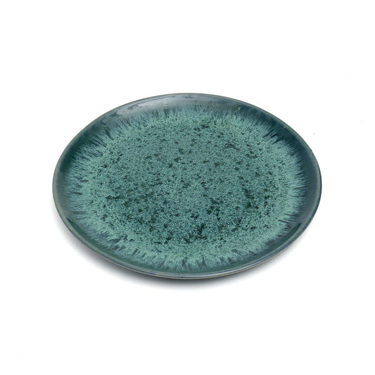 Porseleinen saladebord Aqua blauw