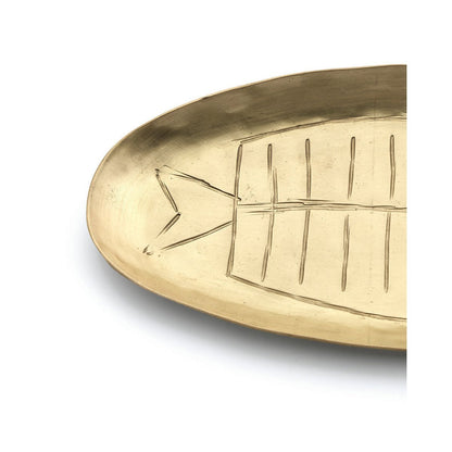 Messing schaal Dishy fishy trade goud