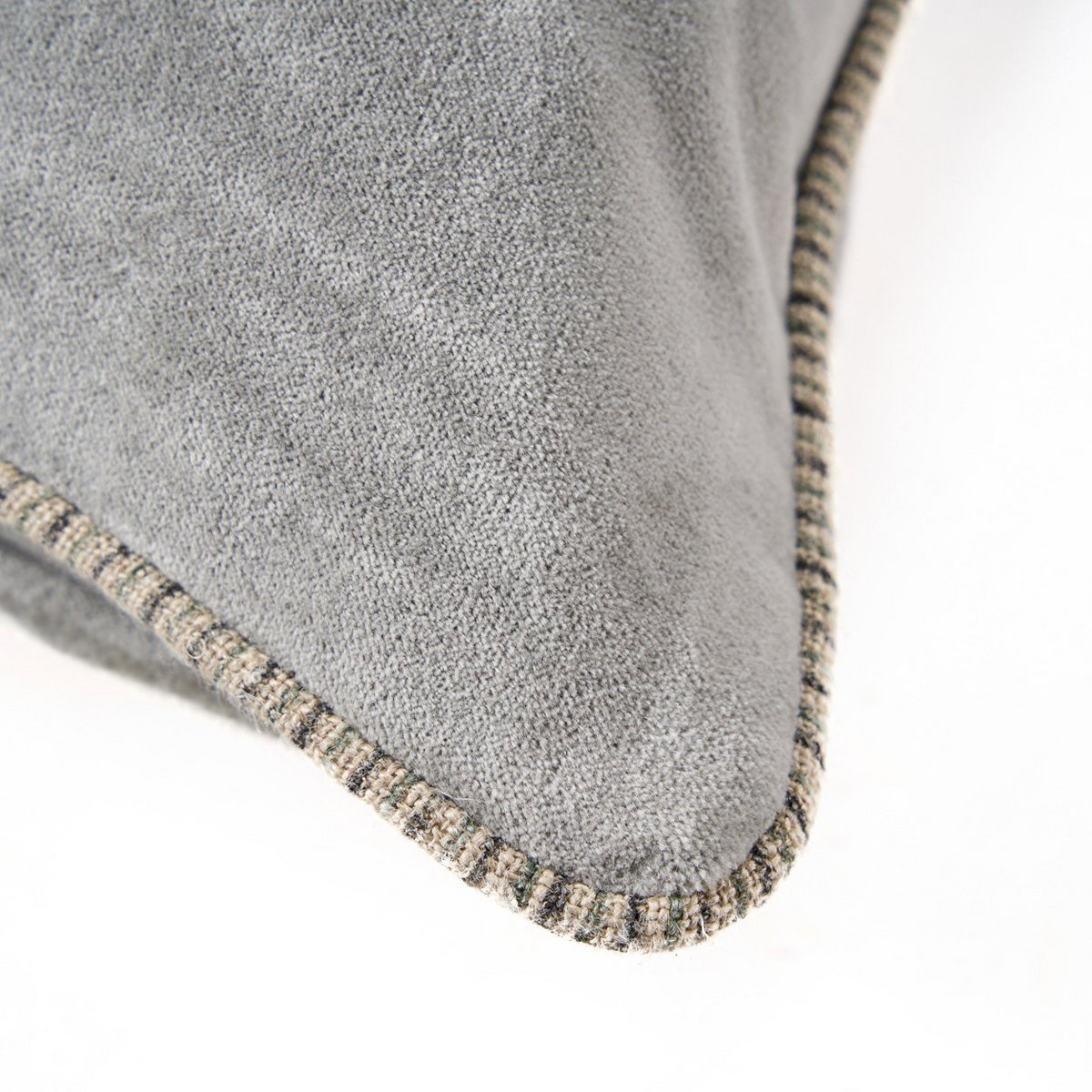Fluweel kussenhoes The velvet crush grijs - 50x50