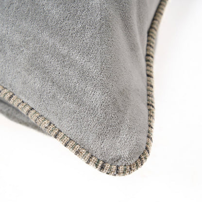Fluweel kussenhoes The velvet crush grijs - 50x50