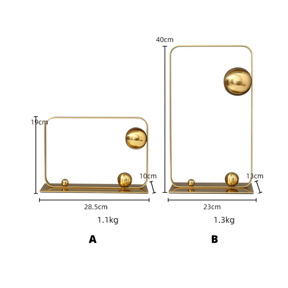 Legering sculptuur B goud - 40 cm