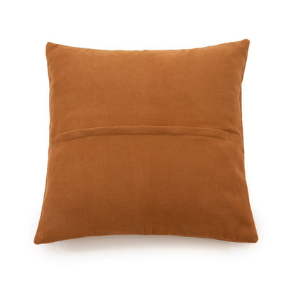 Leren kussenhoes Vierpaneel camel - 40x40 cm