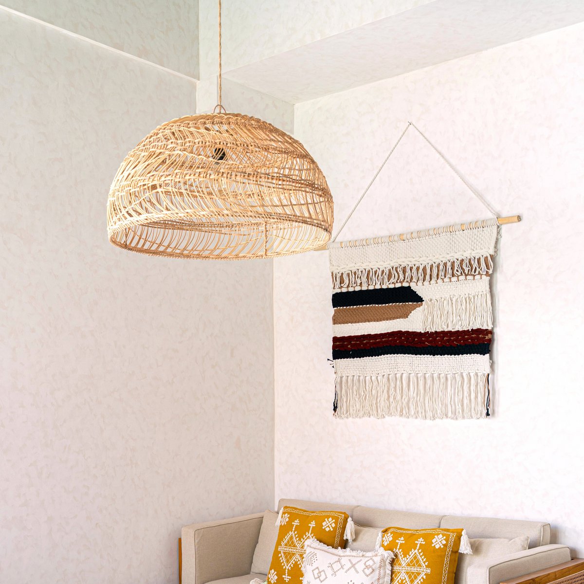Wandkleed Macramé Udara - 120x95 cm