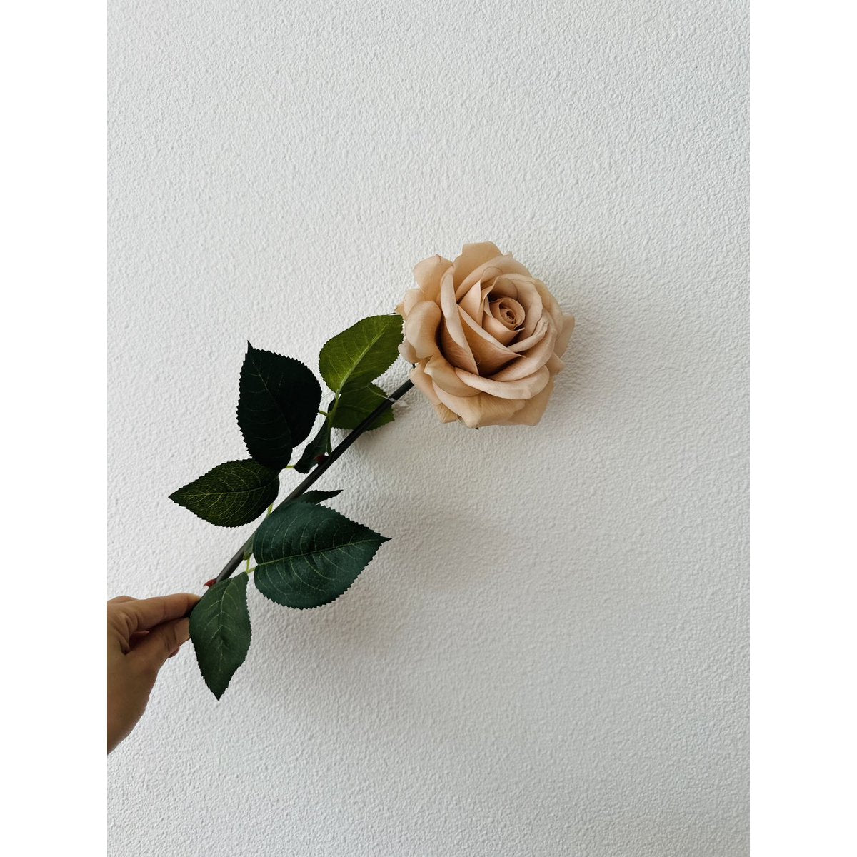 Kunstbloemen Hand touch champagne - 72 cm (Set van 2)