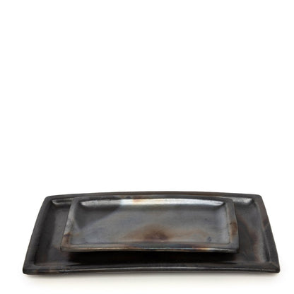 Sushi bord Burned zwart - L