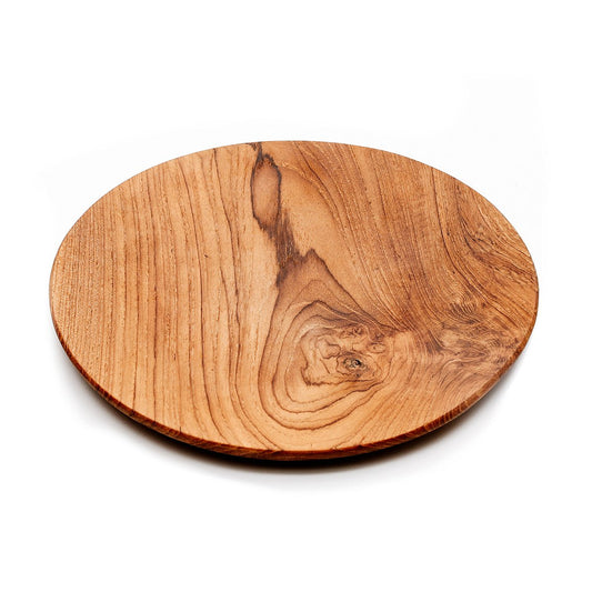 Teak ronde plaat Root