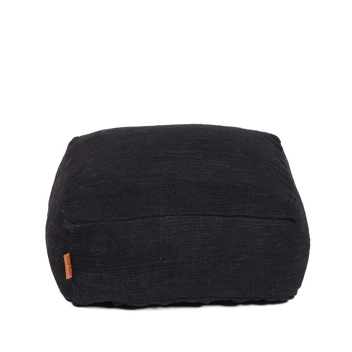 Stof poef Comfy zwart