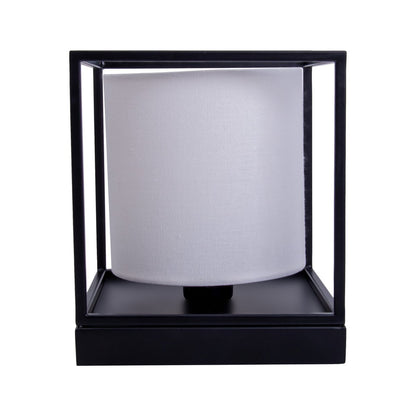 Tafellamp Beta Wit Metaal/Textiel - 15x17 cm (E14)