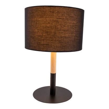 Tafellamp Tessile Zwart/Naturel - 37 cm (E14)