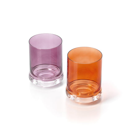 Glazen beker Tumbler paars