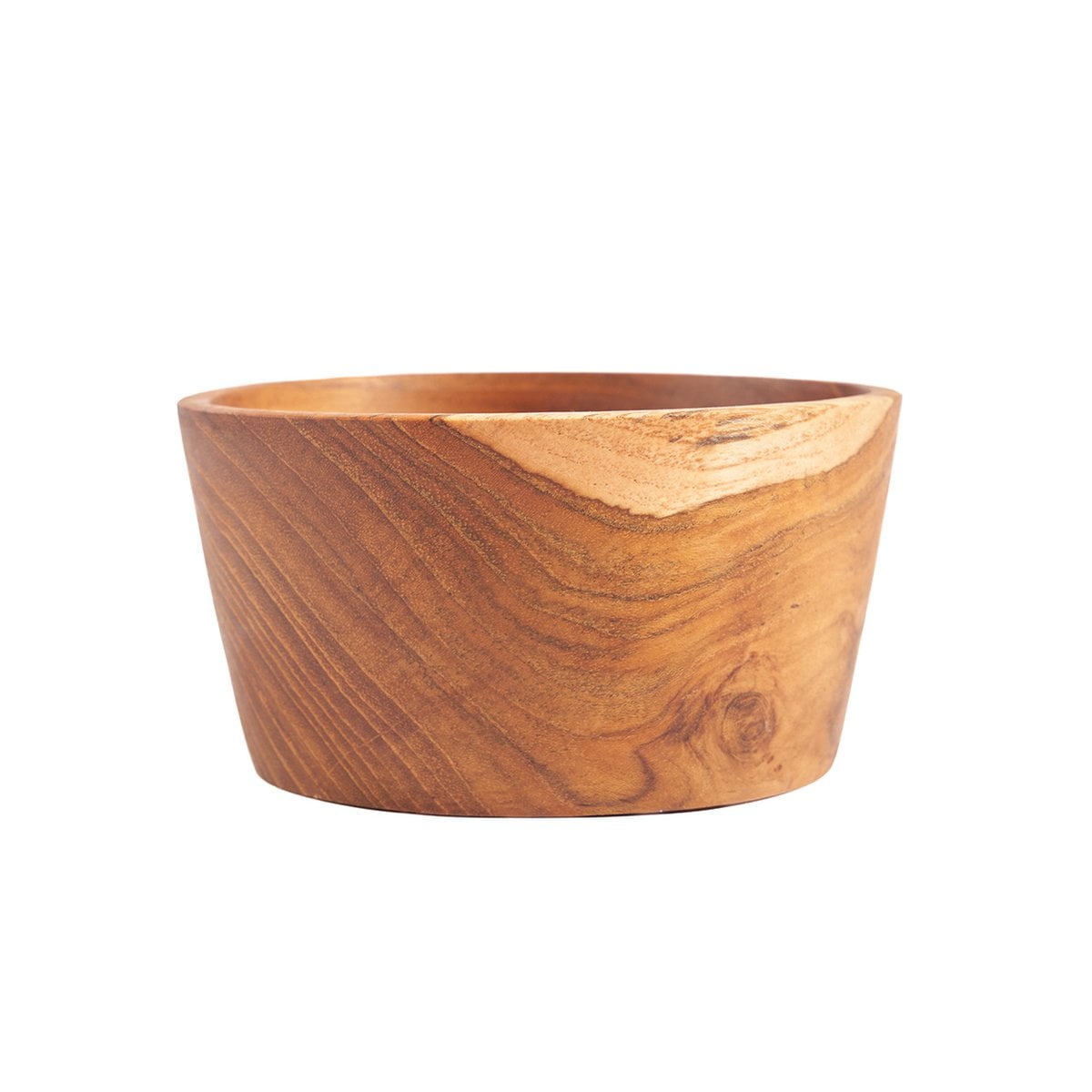 Teak schaal Popcorn naturel