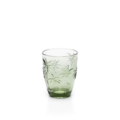 Glazen waterglas Palm breeze groen