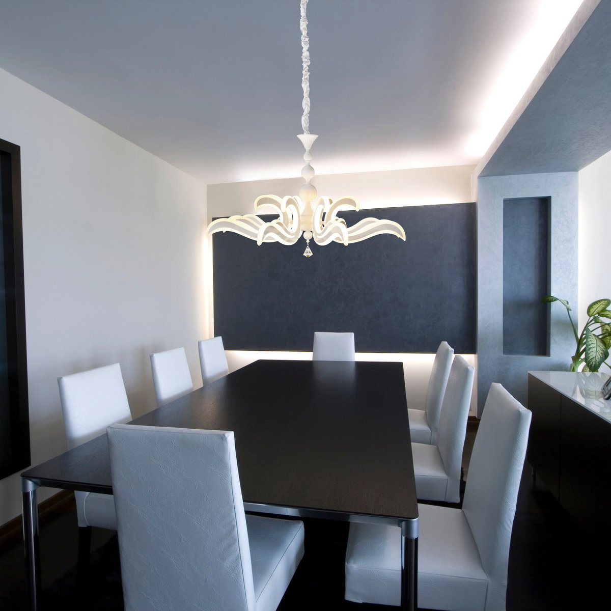 LED Kroonluchter Ludwig Wit - Ø 66 cm