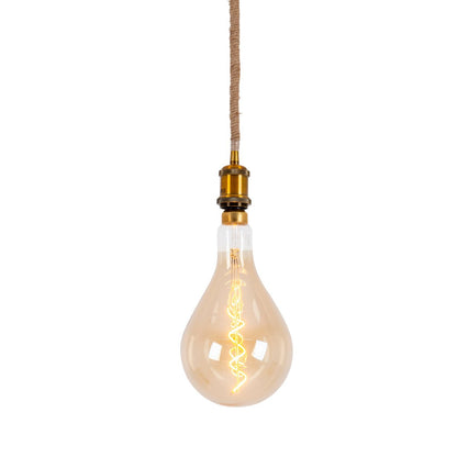 Metalen Hanglamp Ontario Oud Messing/Jute (E27)