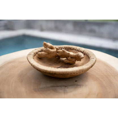 Teakhouten kom Like me naturel - 30 cm