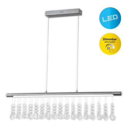 LED Hanglamp Nobilis Nikkel - 100 cm