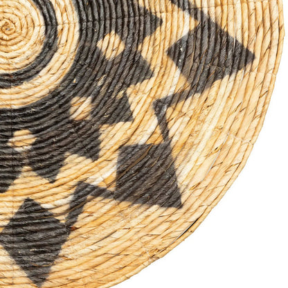 Bananenblad plaat Azteekse zwart/bruin