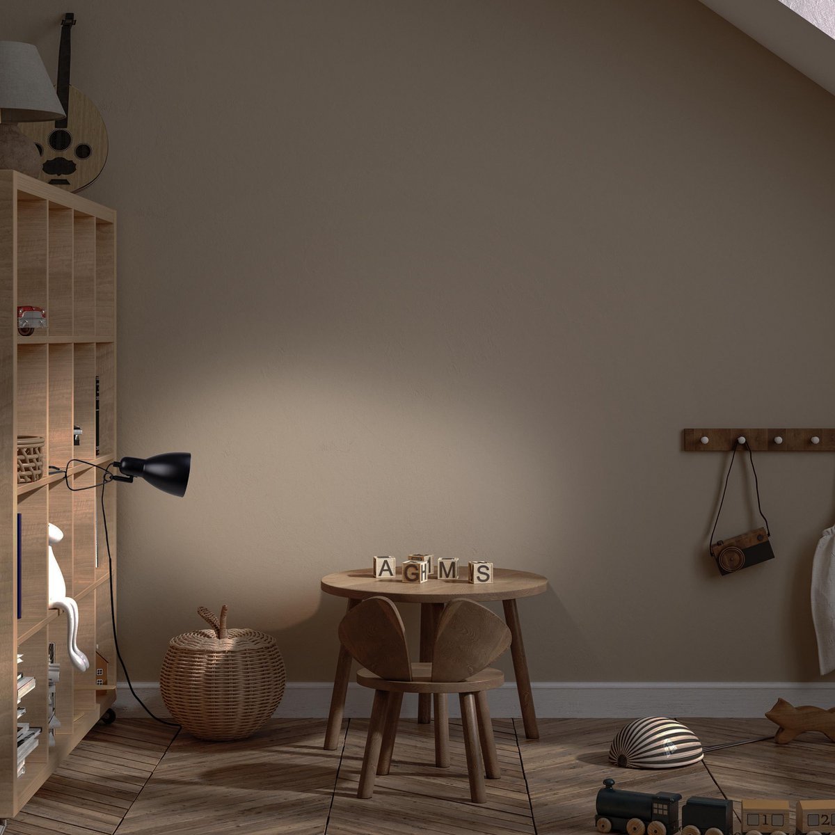 Klemlamp Mara Mat Zwart - 28 cm (E14)
