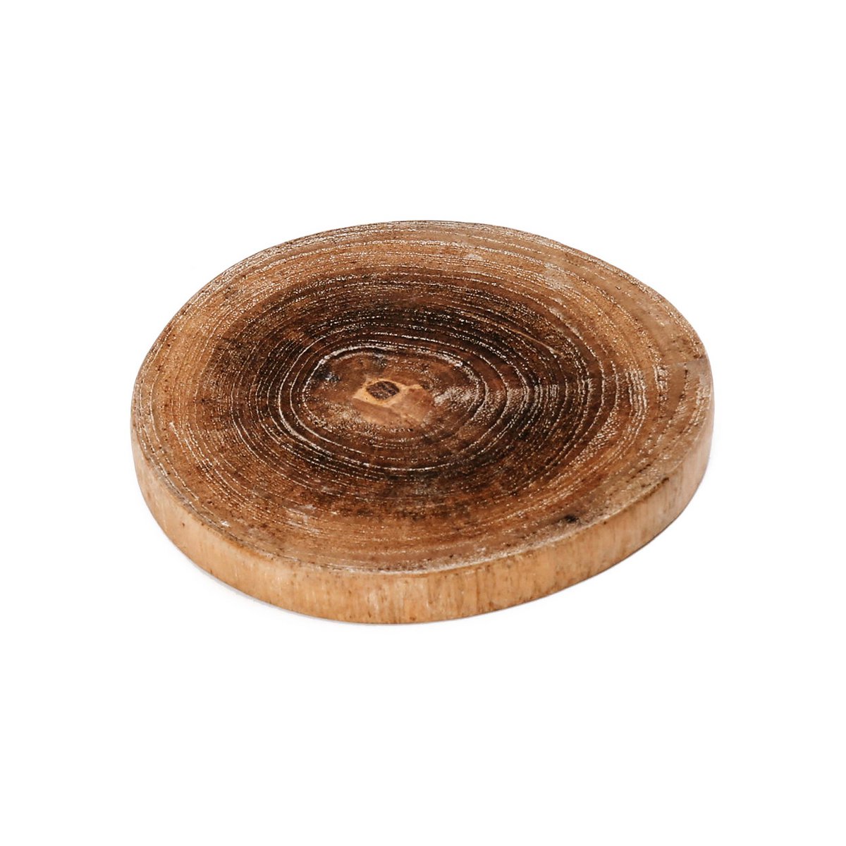 Teak wortel onderzetter Root boho - 10 cm