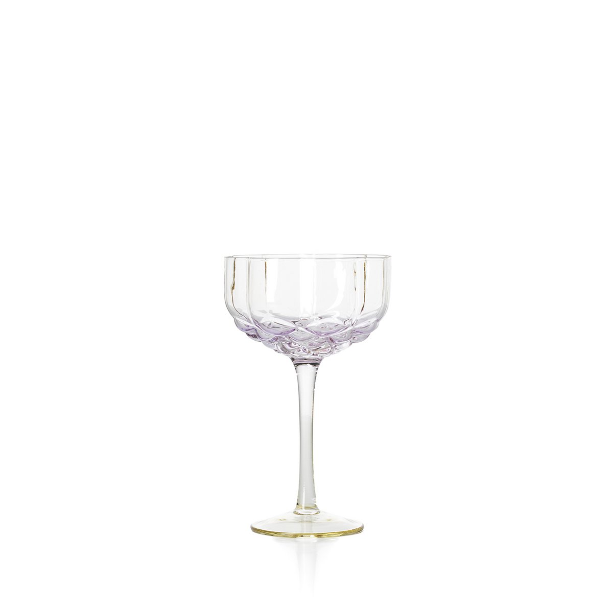 Glazen cocktailcoupe Pink blush roze