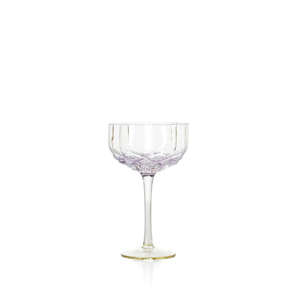 Glazen cocktailcoupe Pink blush roze