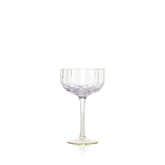 Glazen cocktailcoupe Pink blush roze