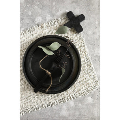 Marmeren pannenonderzetter Nova zwart - 12 cm