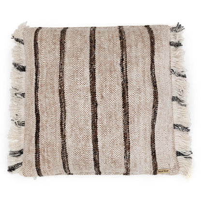 Katoenen kussenhoes Oh my gee boheems wit - 60 cm