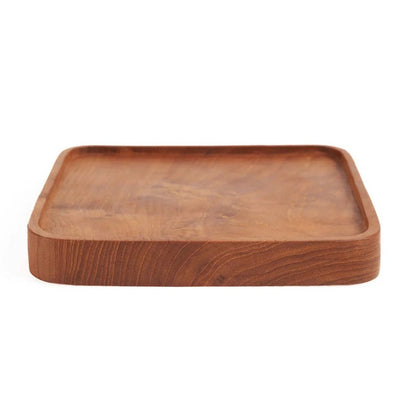 Teak vierkant bord naturel