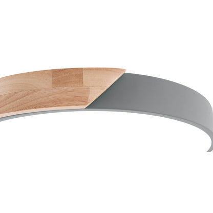 LED Plafondlamp Borneo Grijs - Ø 31 cm