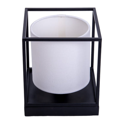 Tafellamp Beta Wit Metaal/Textiel - 15x17 cm (E14)