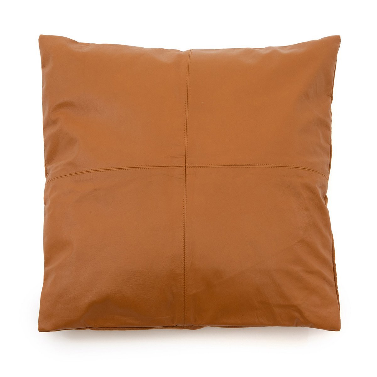 Leren kussenhoes The four panel camel - 60x60 cm