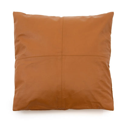 Leren kussenhoes The four panel camel - 60x60 cm