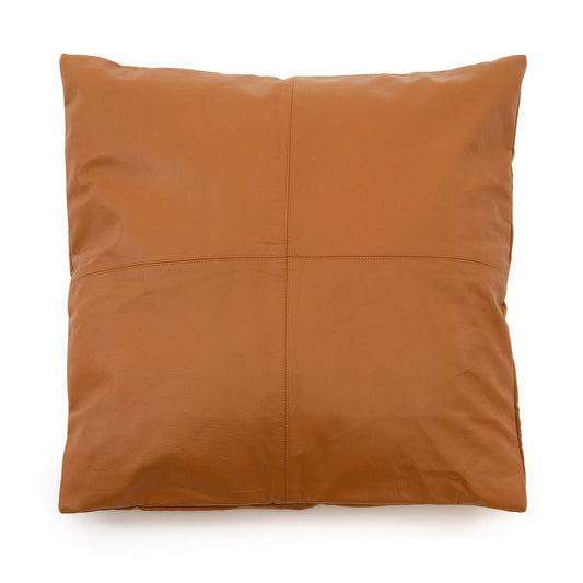 Leren kussenhoes The four panel camel - 60x60 cm