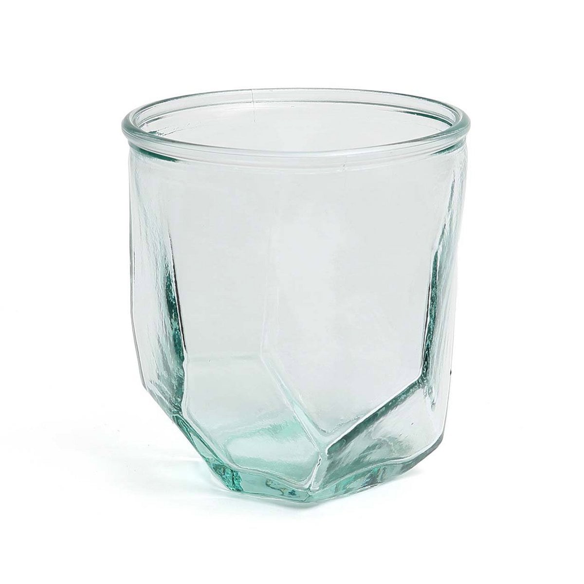 Glazen Origamiglas blauw