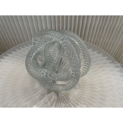 Glazen sculptuur Klein geknoopt - 10 cm
