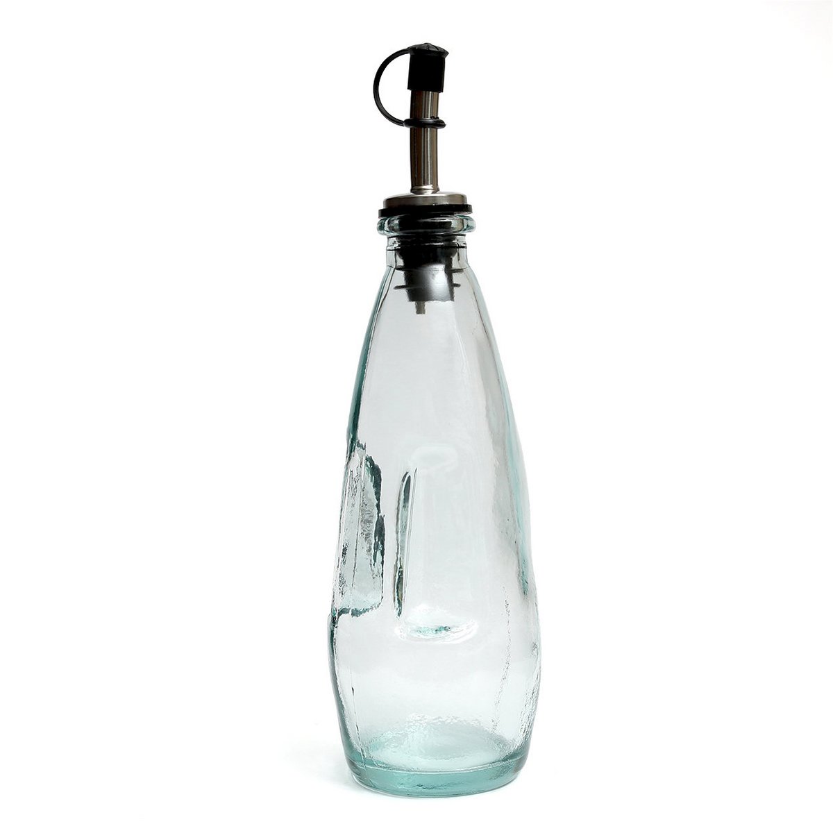 Glazen olijfoliefles NÂ°03 blauw