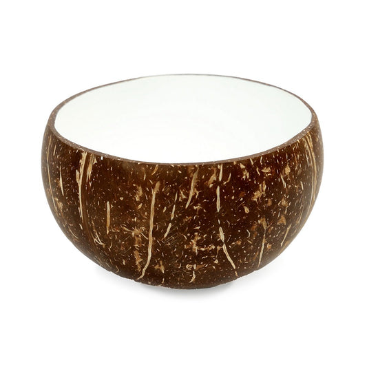 Kokosnoot voerbak Coco natuurlijk wit